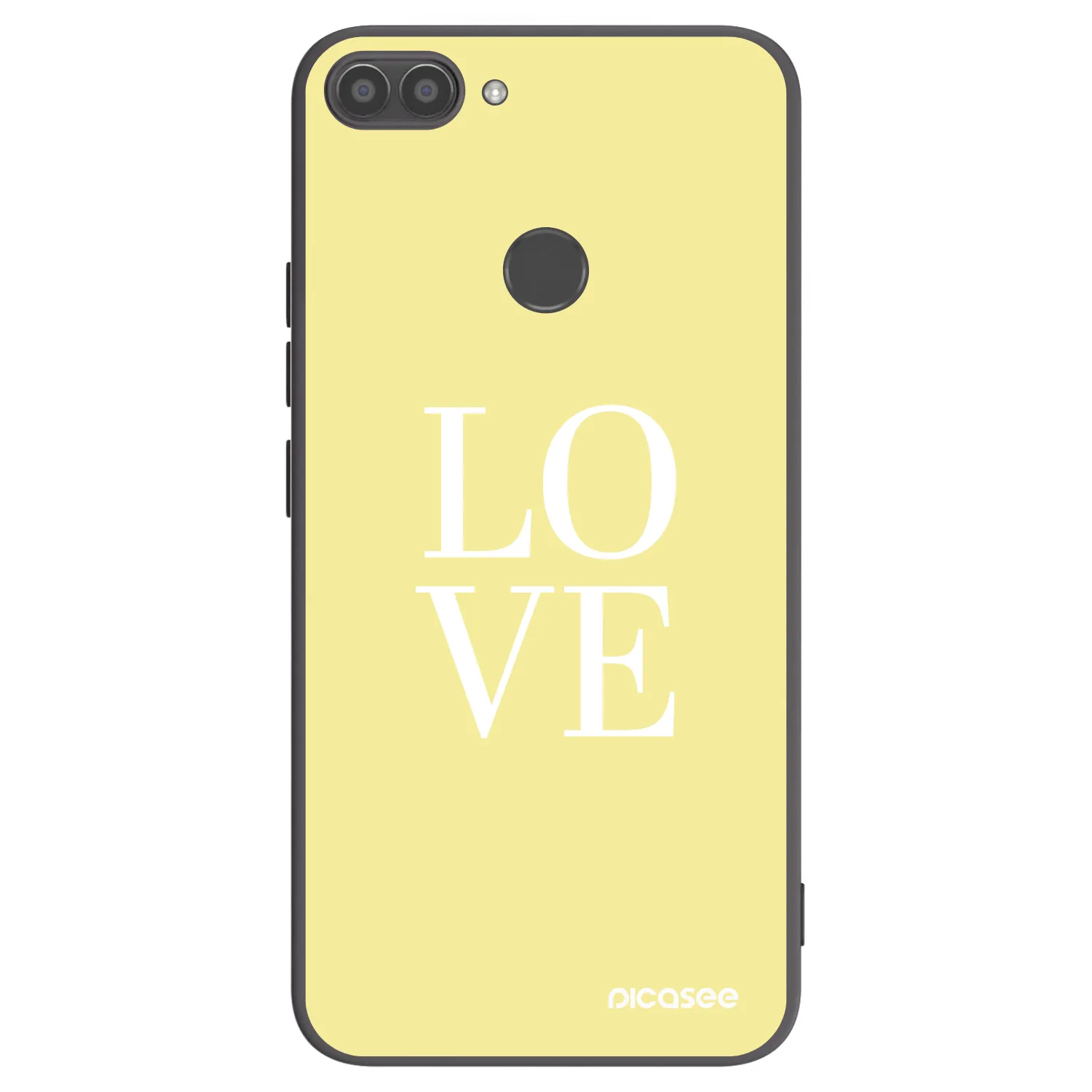 Picasee silikónový čierny obal pre Huawei P Smart - Love