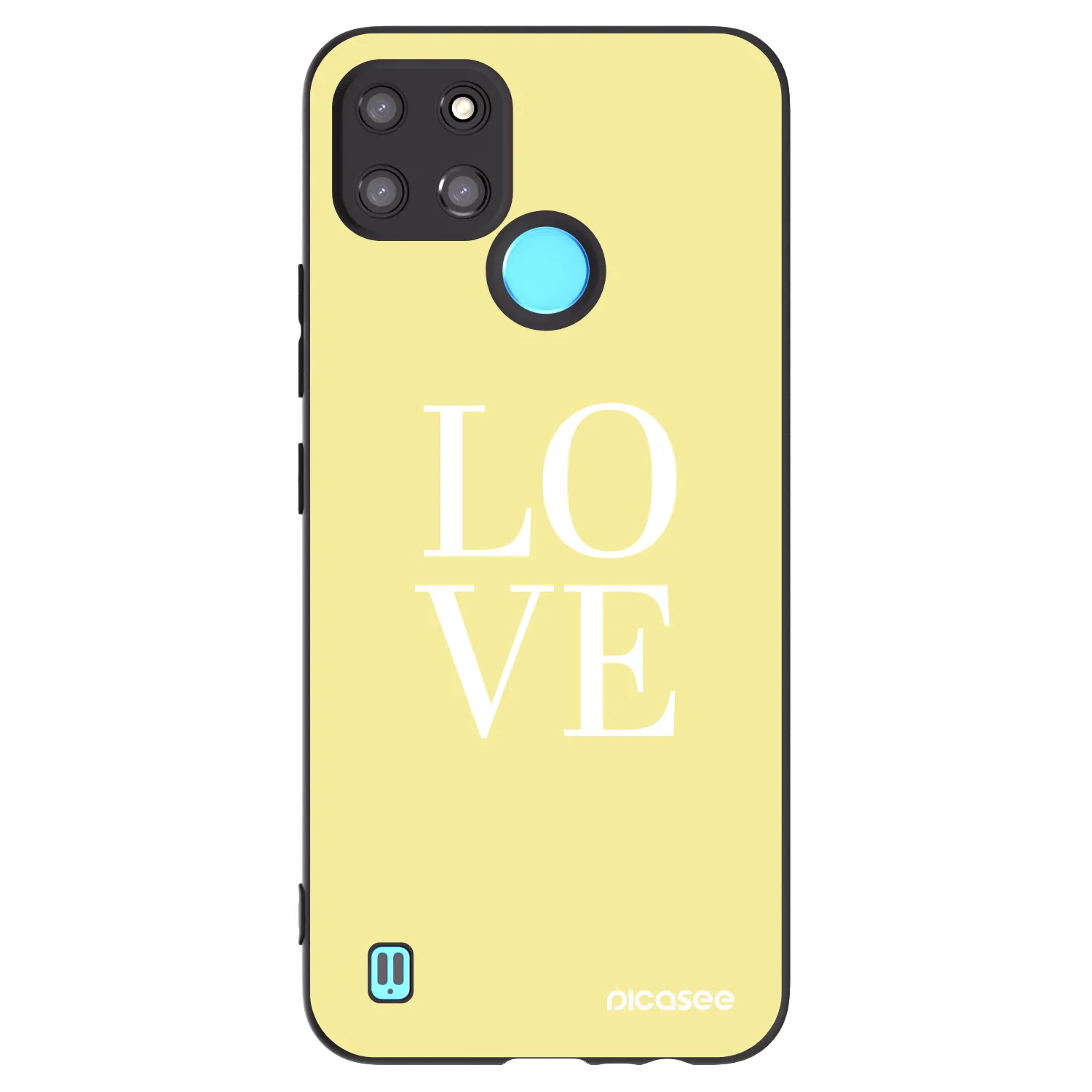 Picasee silikónový čierny obal pre Realme C21Y - Love