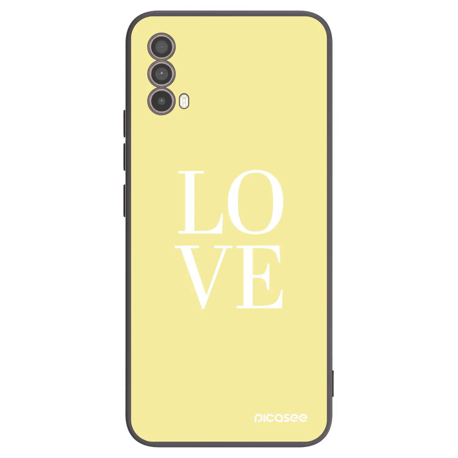 Silikónový čierny obal pre Motorola Moto E40 - Love