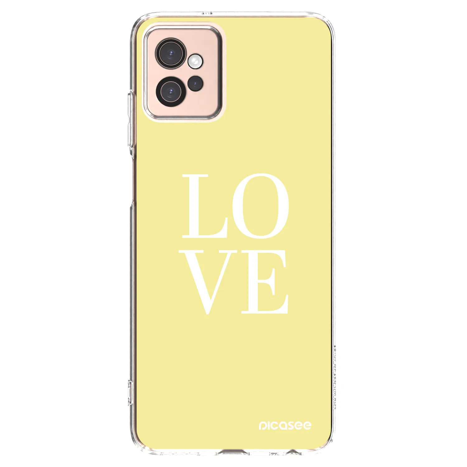 Silikónový prehľadný obal pre Motorola Moto G32 - Love