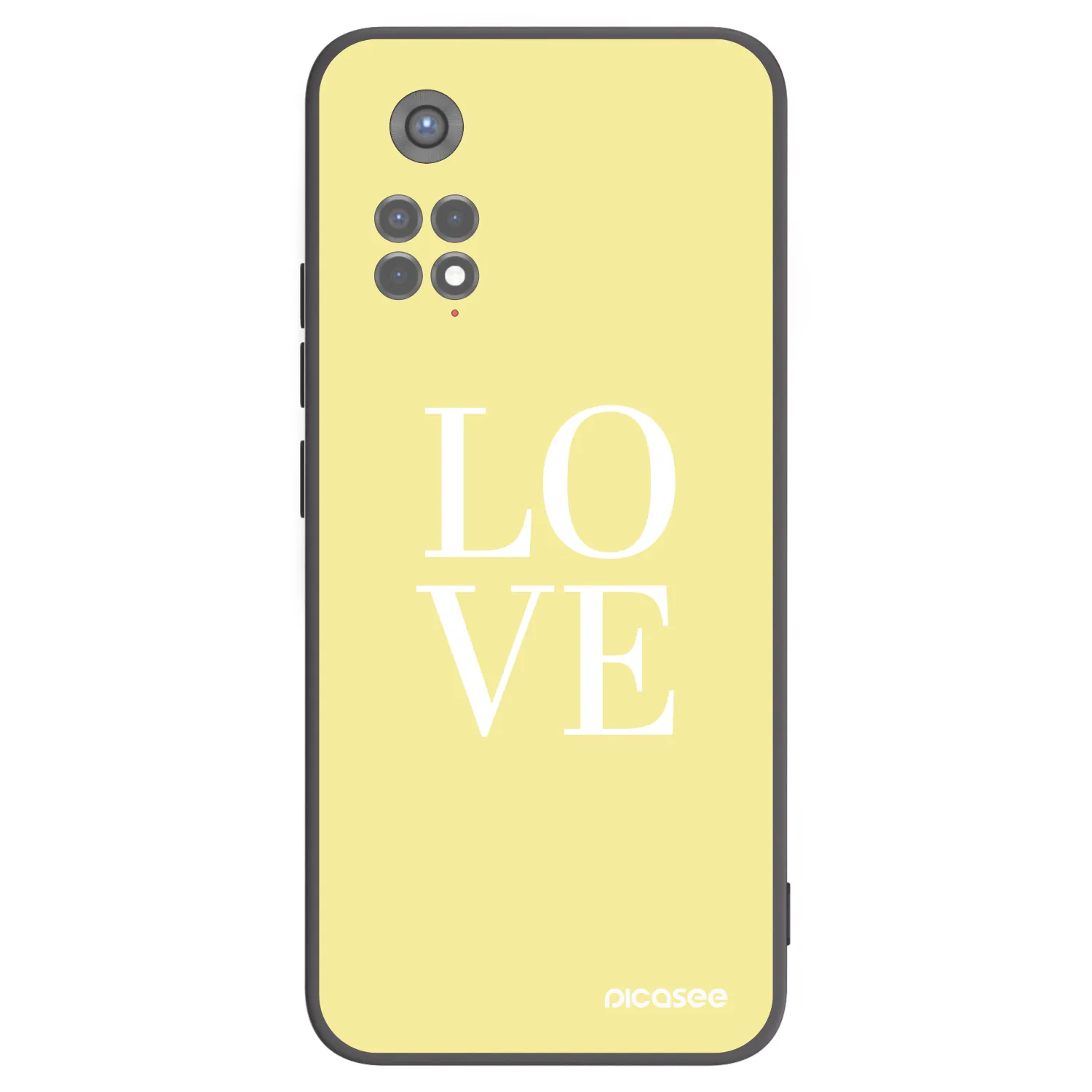 Picasee silikónový čierny obal pre Xiaomi Redmi Note 11S 5G - Love