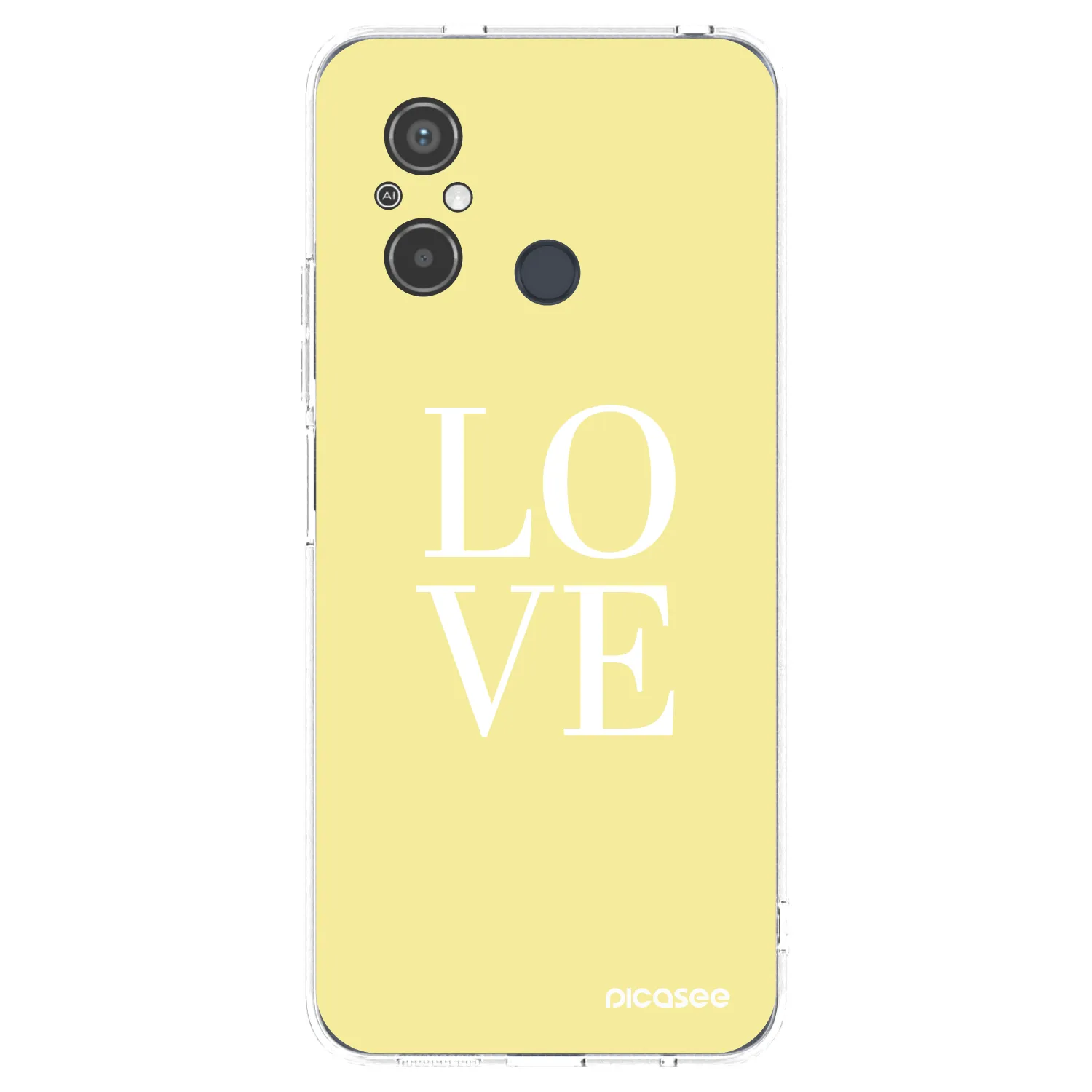Silikónový prehľadný obal pre Xiaomi Redmi 12C - Love