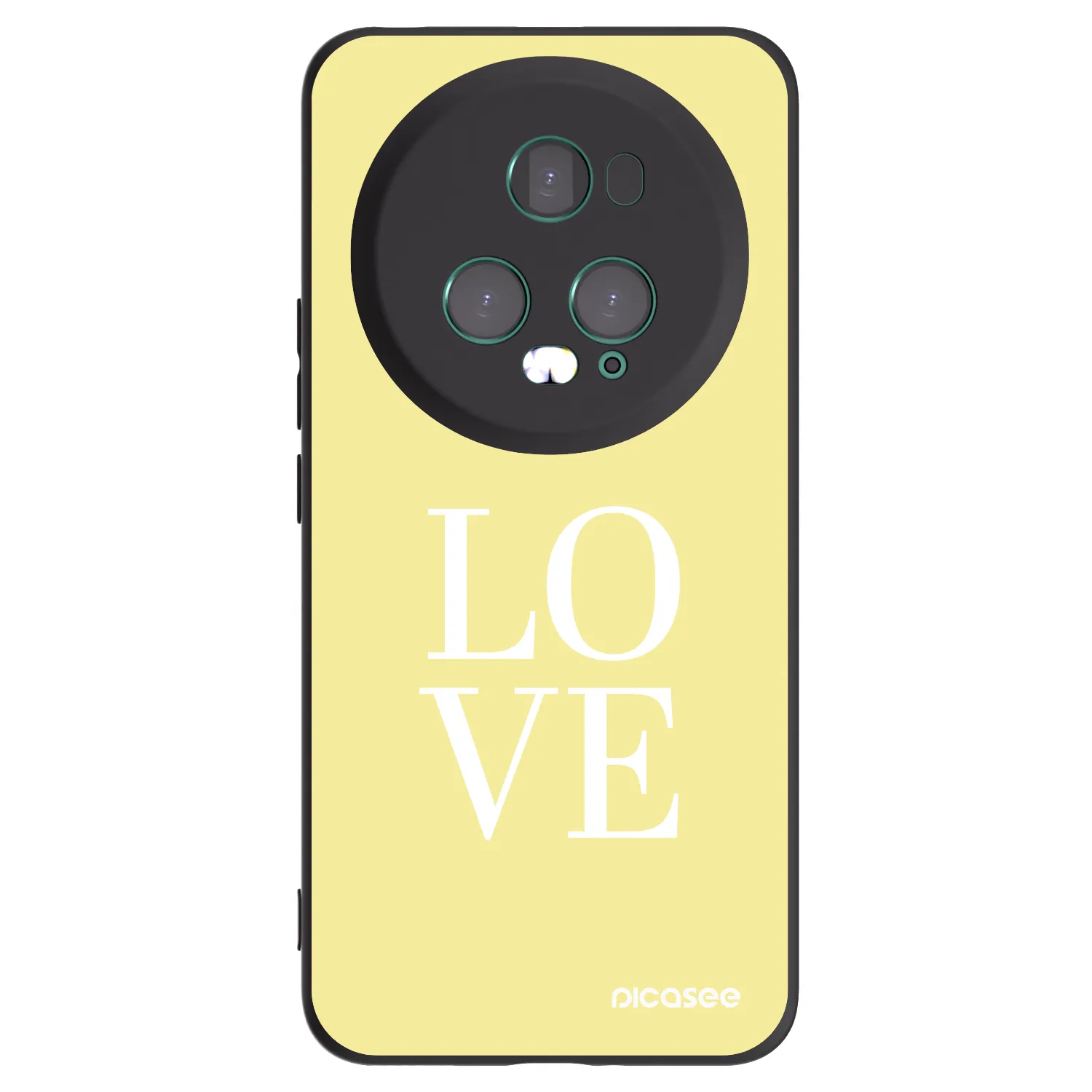 Picasee silikónový čierny obal pre Honor Magic5 Pro - Love