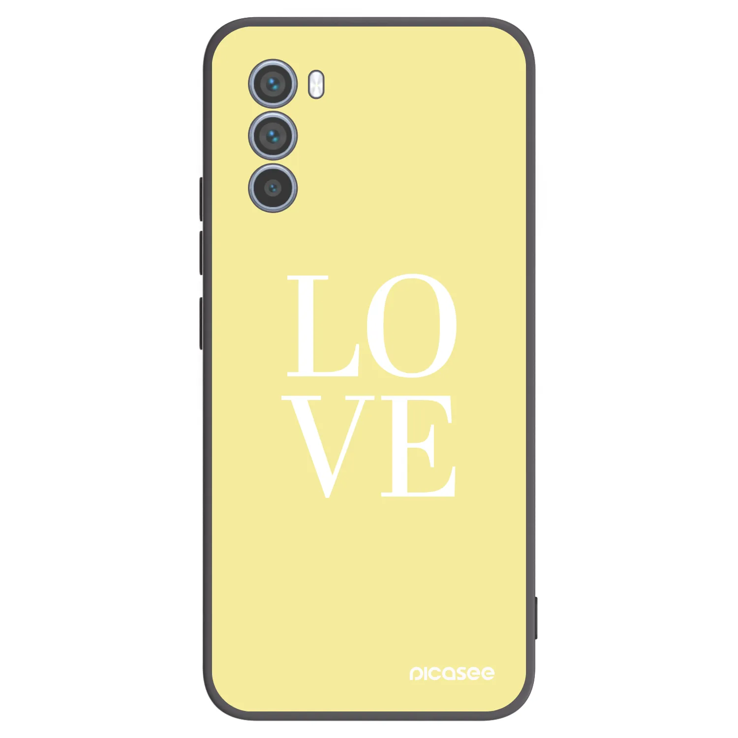 Picasee silikónový čierny obal pre Motorola Moto G62 - Love
