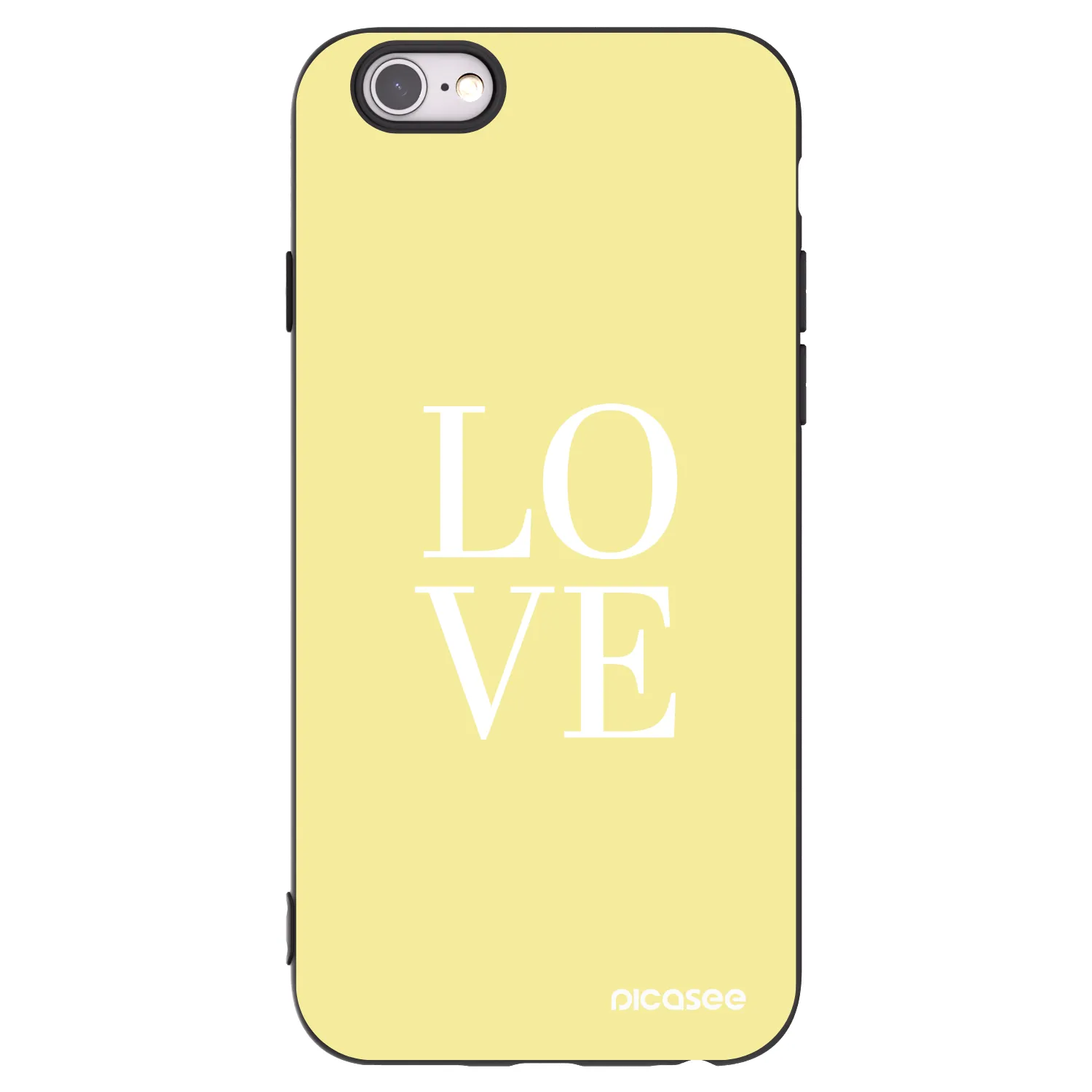 Picasee silikónový čierny obal pre Apple iPhone 6/6S - Love