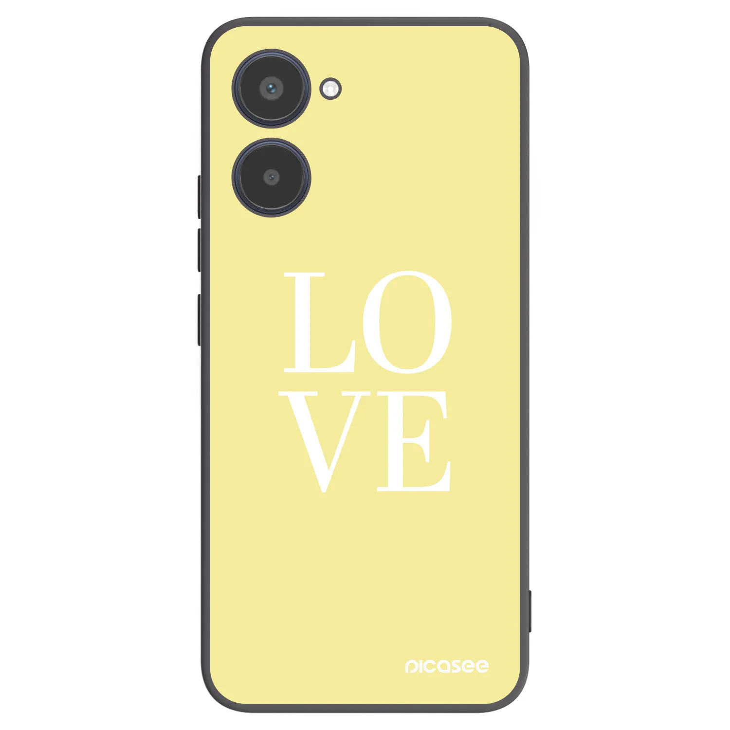 Picasee silikónový čierny obal pre Realme 10 4G - Love