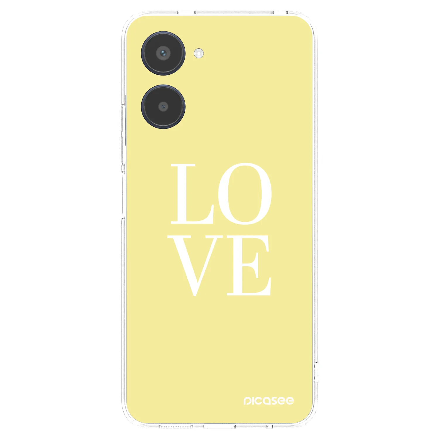 Picasee silikónový prehľadný obal pre Realme 10 4G - Love