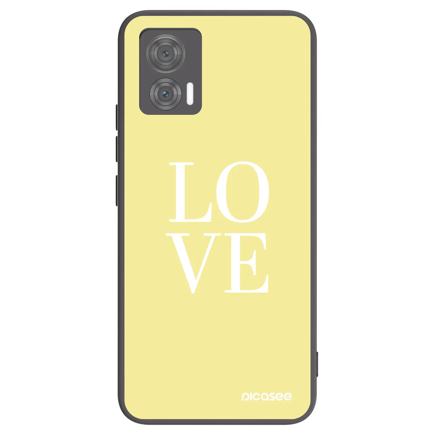 Picasee silikónový čierny obal pre Motorola Edge 30 Neo - Love