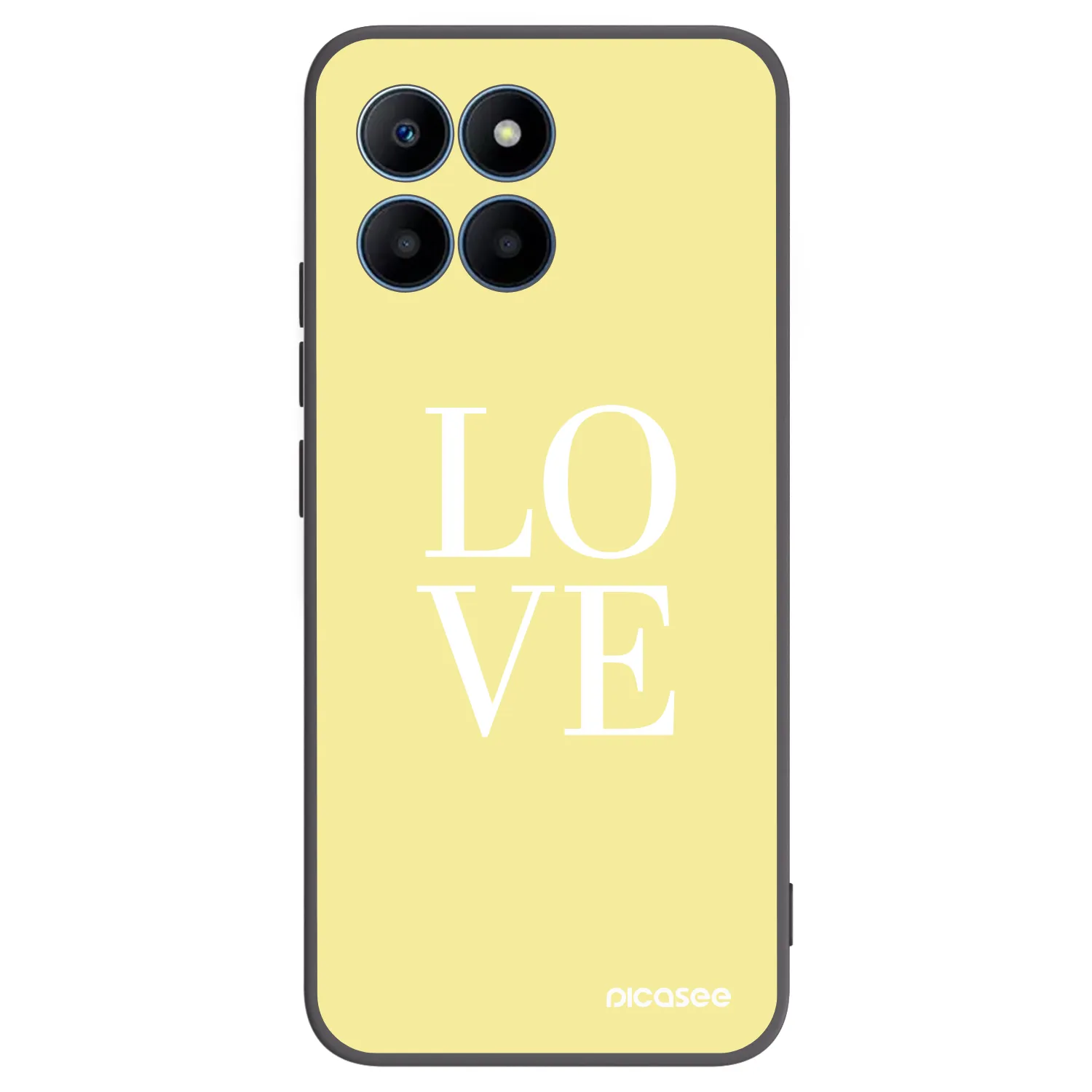 Picasee silikónový čierny obal pre Honor 70 Lite - Love