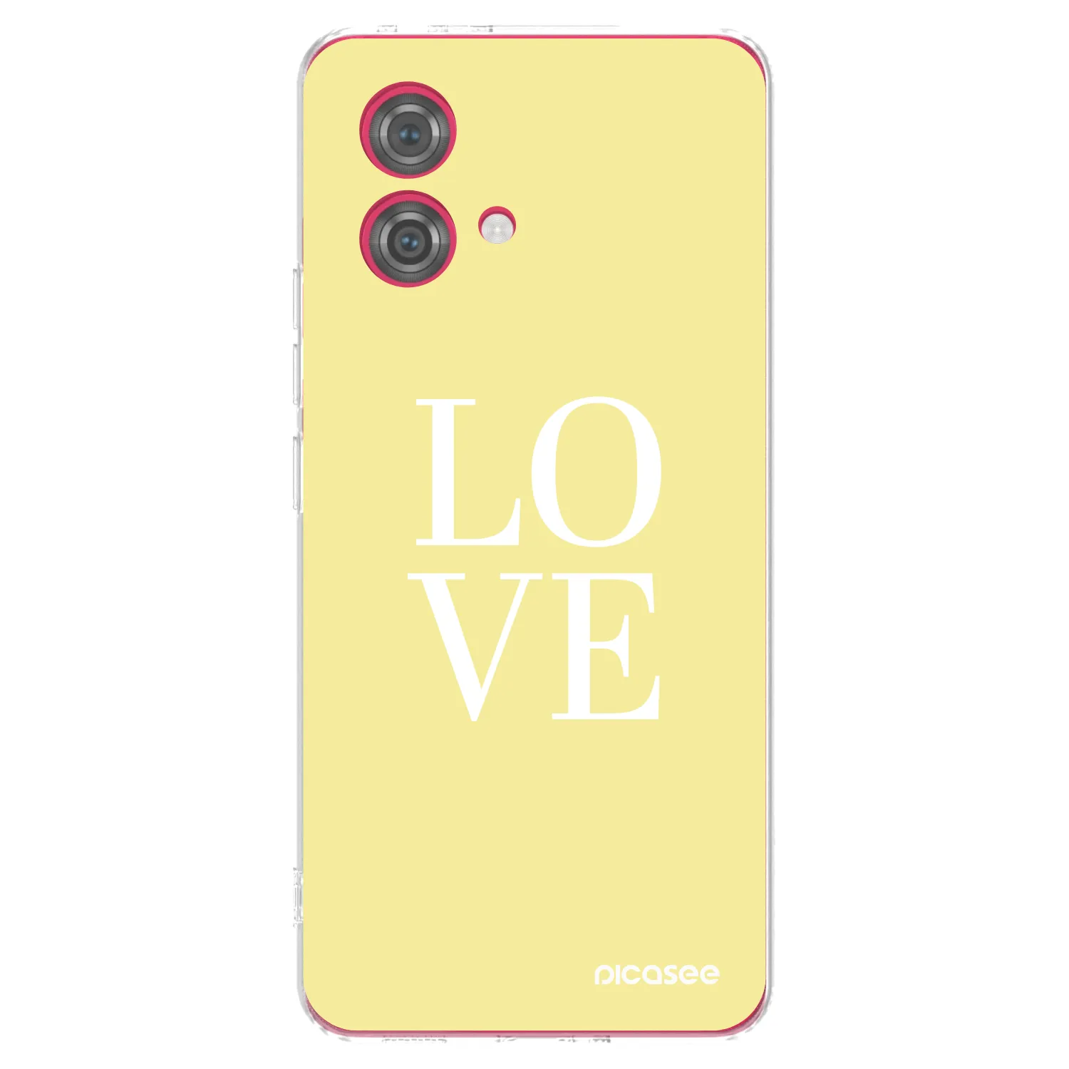 Silikónový prehľadný obal pre Motorola Moto G84 5G - Love