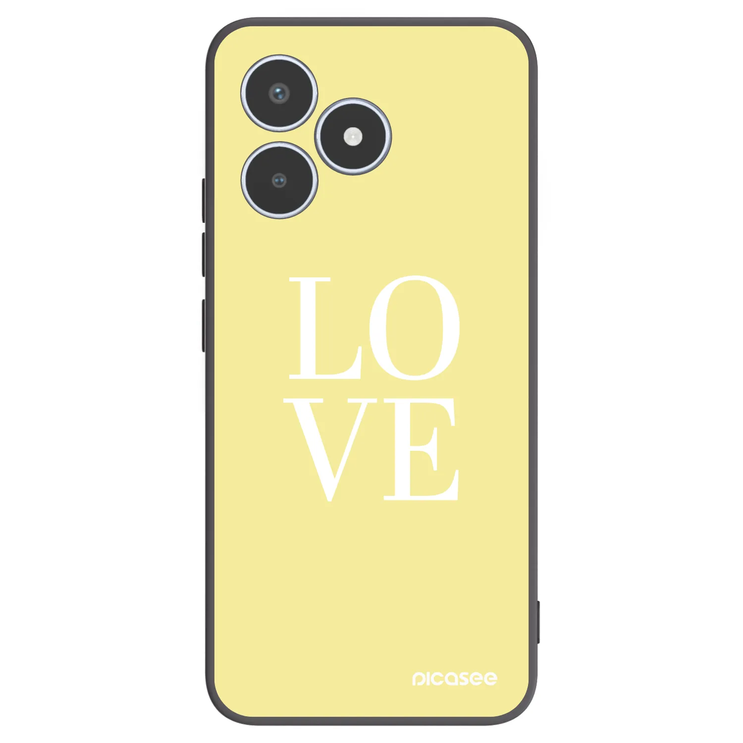 Picasee silikónový čierny obal pre Realme C53 - Love
