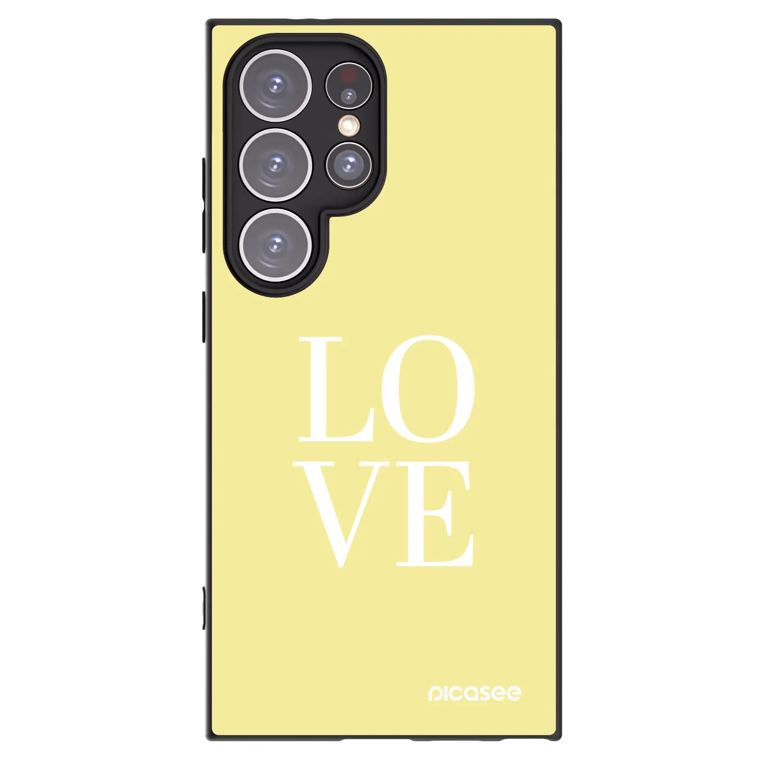 Picasee silikónový čierny obal pre Samsung Galaxy S24 Ultra S928B 5G - Love