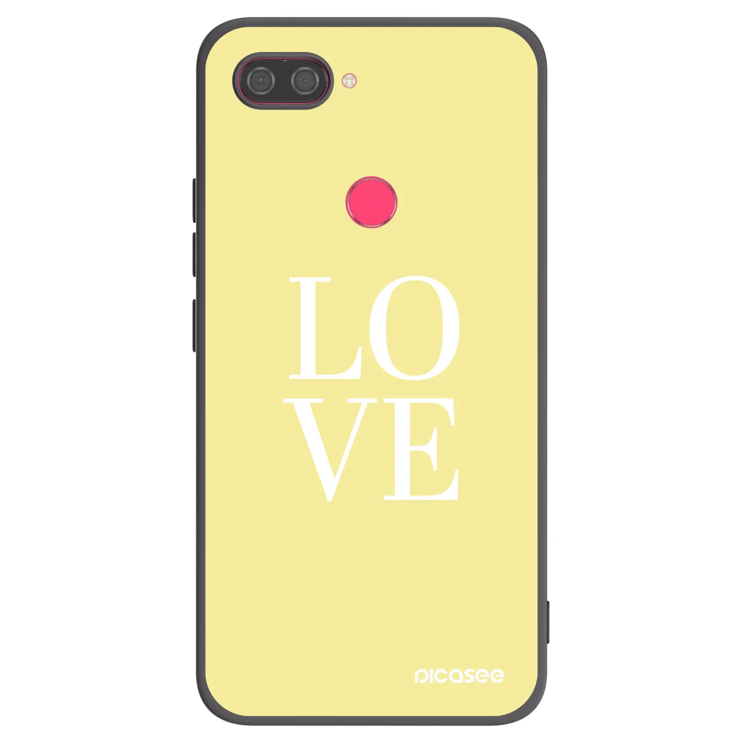 Picasee silikónový čierny obal pre Xiaomi Mi 8 Lite - Love