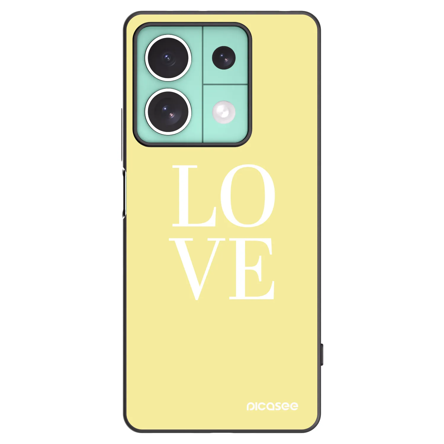 Picasee silikónový čierny obal pre Xiaomi Redmi Note 13 5G - Love