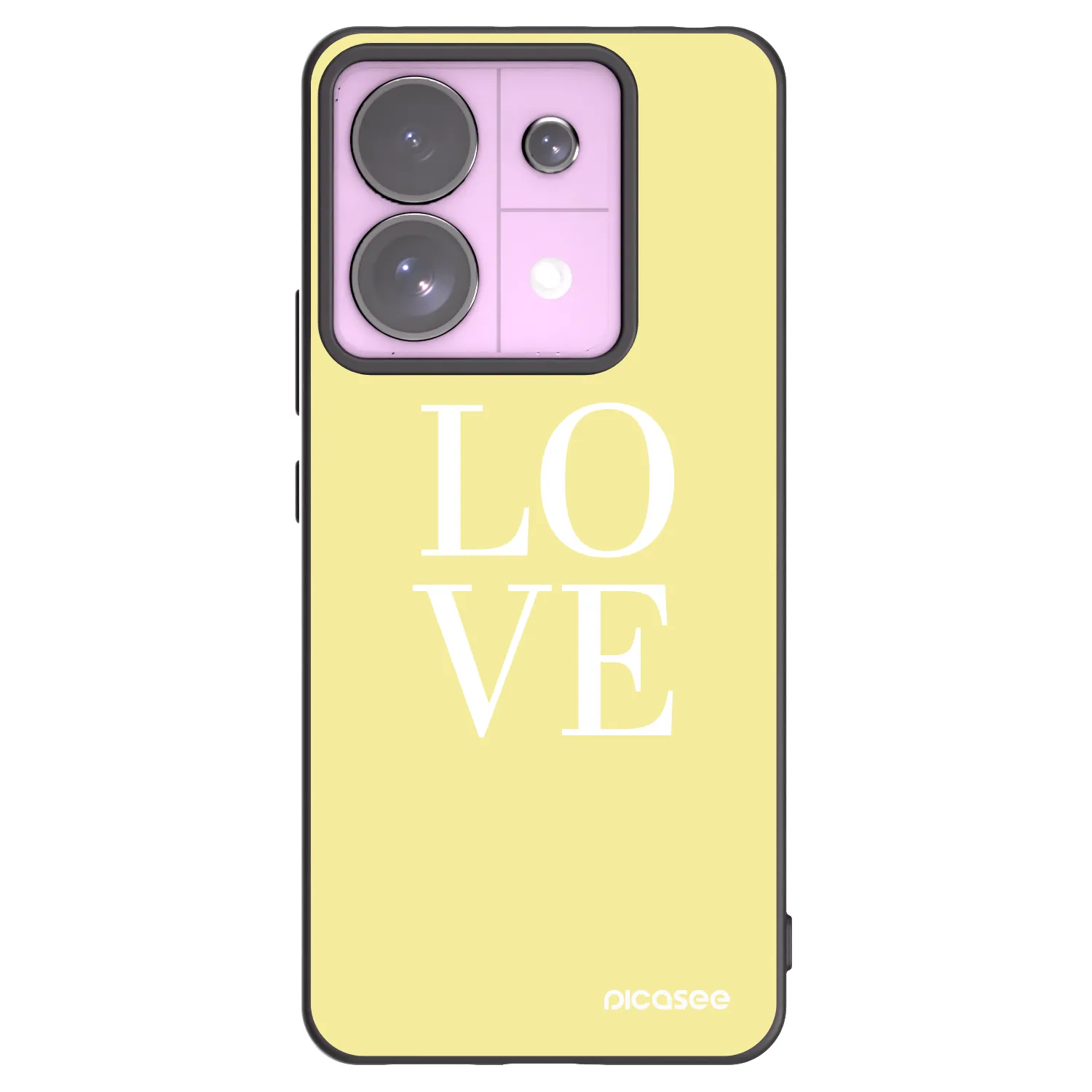 Silikónový čierny obal pre Xiaomi Redmi Note 13 Pro 5G - Love