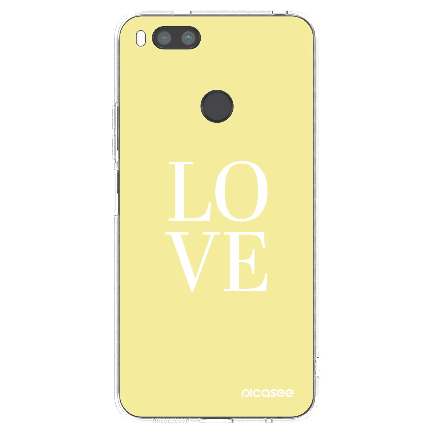 Silikónový prehľadný obal pre Xiaomi Mi A1 Global - Love
