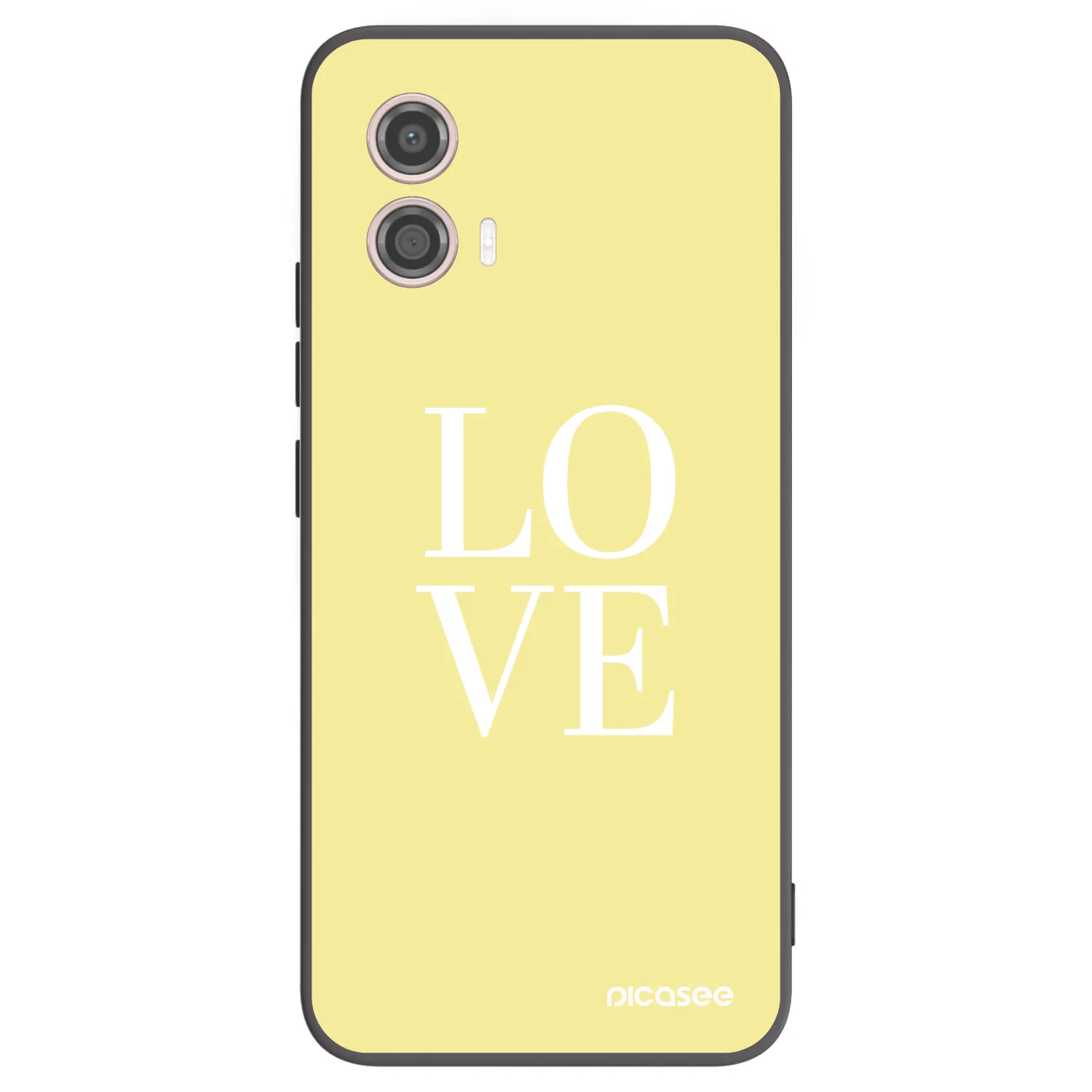 Picasee silikónový čierny obal pre Motorola Moto G53 5G - Love