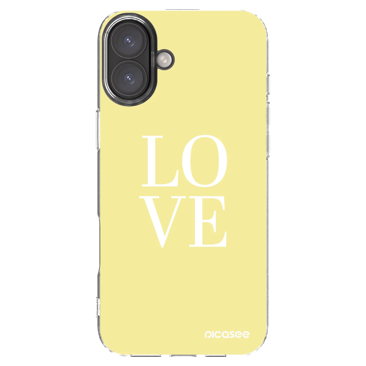 Picasee silikónový prehľadný obal pre Apple iPhone 16 Plus - Love