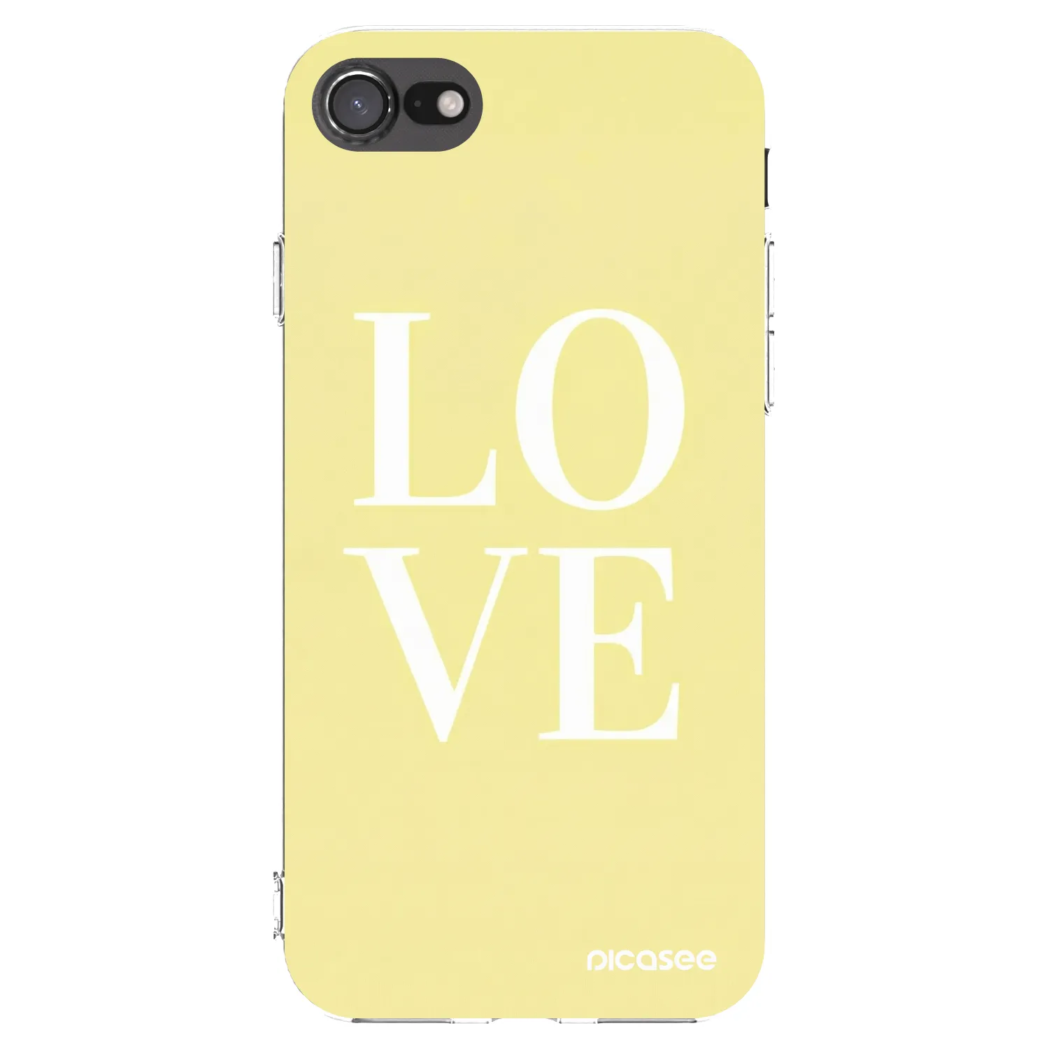 Picasee silikónový prehľadný obal pre Apple iPhone 7 - Love