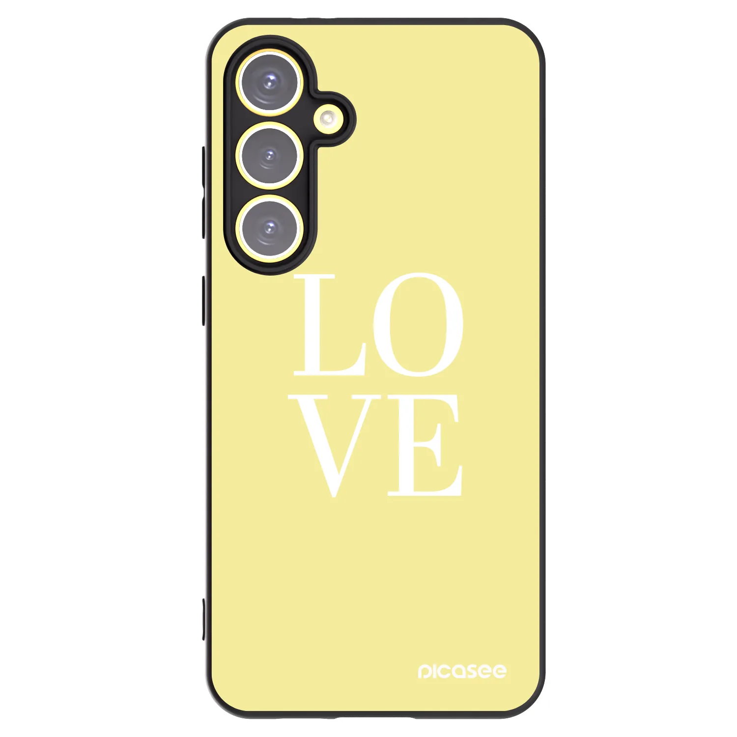 Picasee silikónový čierny obal pre Samsung Galaxy S24 FE S721B - Love