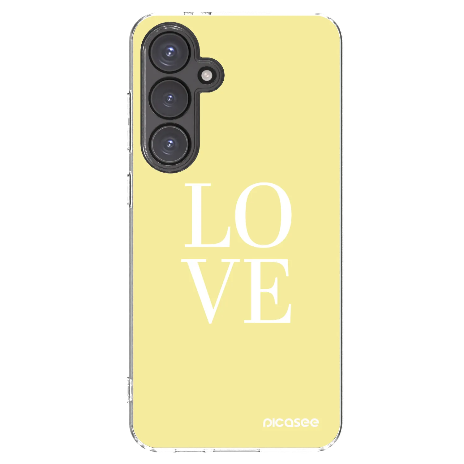 Picasee silikónový prehľadný obal pre Samsung Galaxy S24 FE S721B - Love