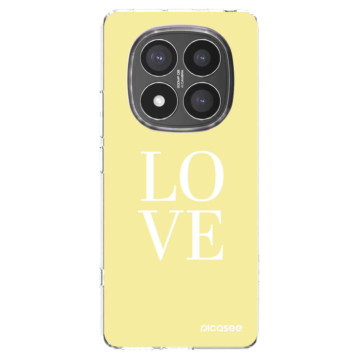 Silikónový prehľadný obal pre Xiaomi Redmi Note 14 Pro+ 5G - Love