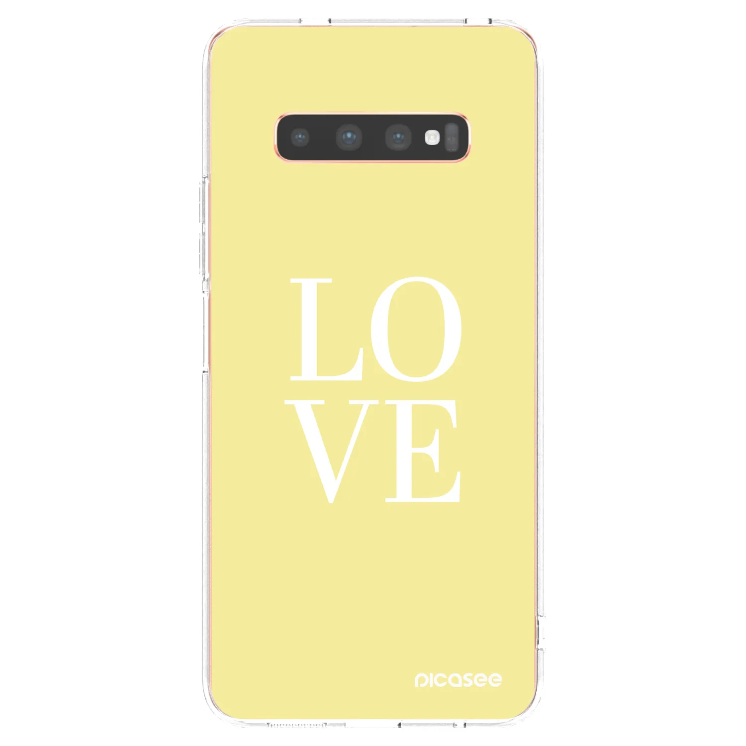 Picasee silikónový prehľadný obal pre Samsung Galaxy S10 Plus G975 - Love