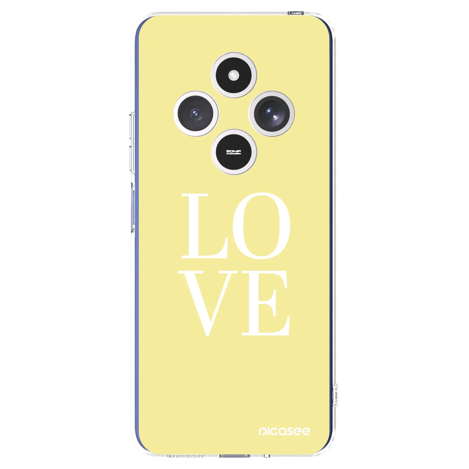 Silikónový prehľadný obal pre Xiaomi Redmi 14C - Love