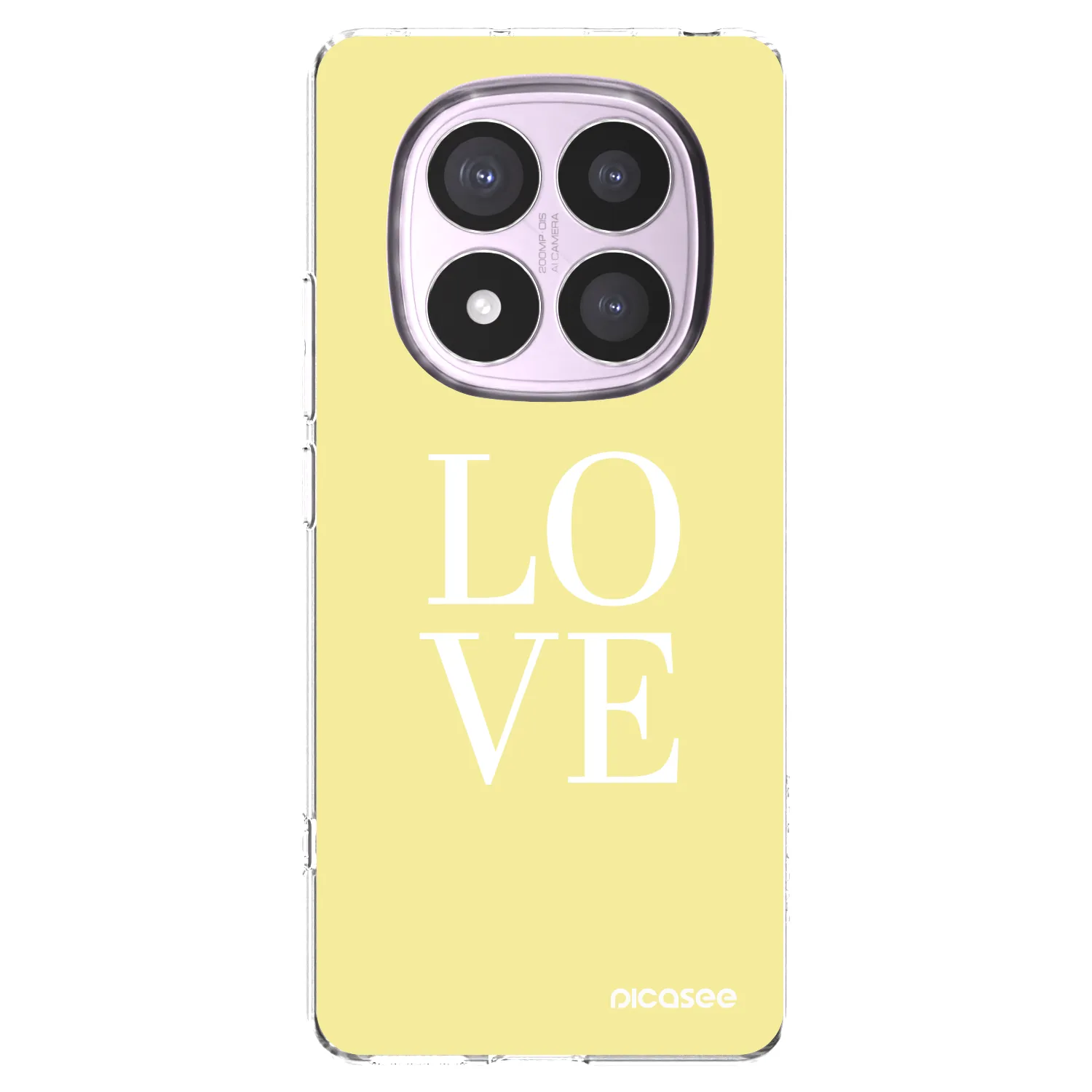 Silikónový prehľadný obal pre Xiaomi Redmi Note 14 Pro 4G - Love