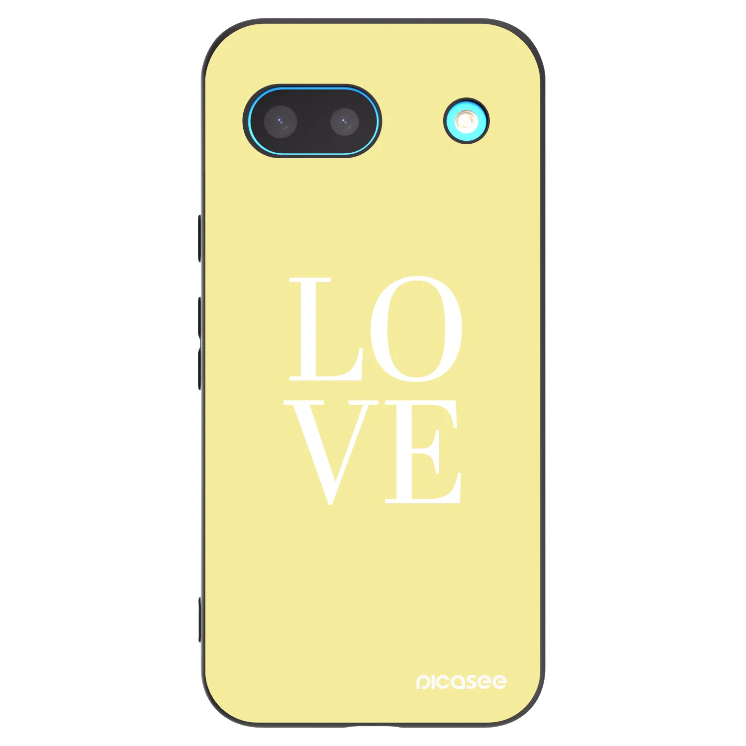 Silikónový čierny obal pre Google Pixel 8a - Love