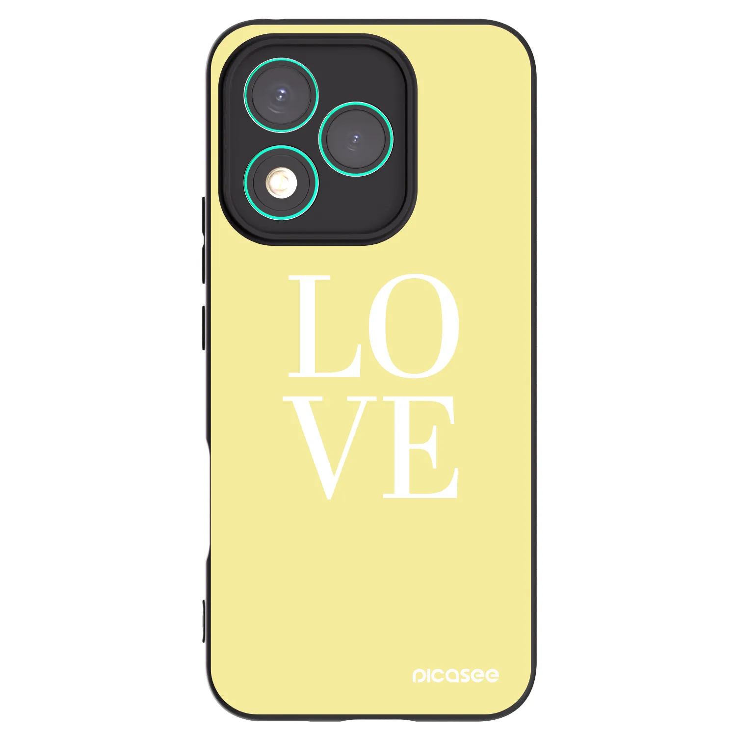 Silikónový čierny obal pre Honor 400 Lite 5G - Love