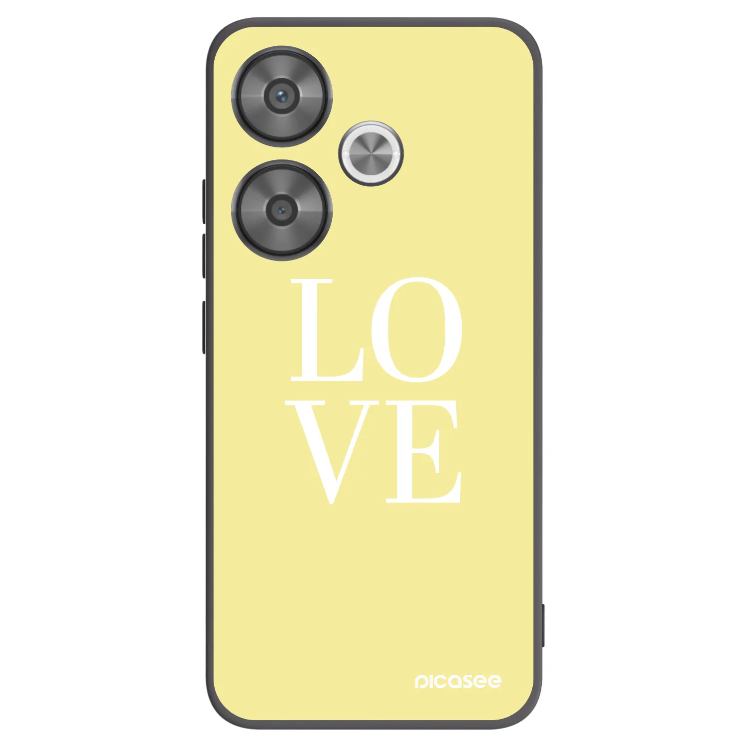Silikónový čierny obal pre Xiaomi Poco F6 - Love