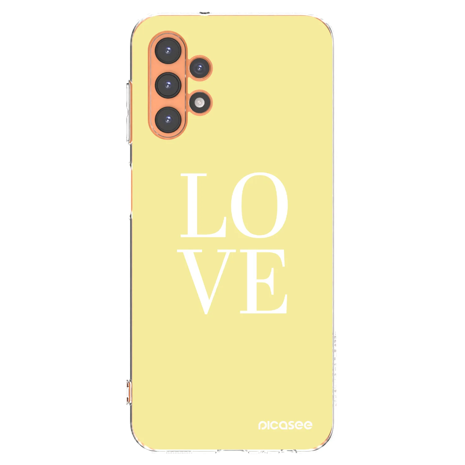 Picasee silikónový prehľadný obal pre Samsung Galaxy A13 5G - Love