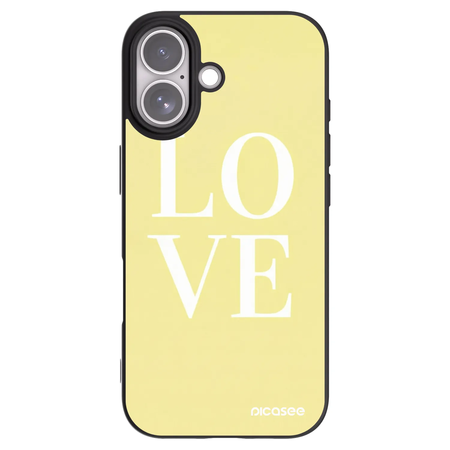 Picasee silikónový čierny obal pre Apple iPhone 17 - Love