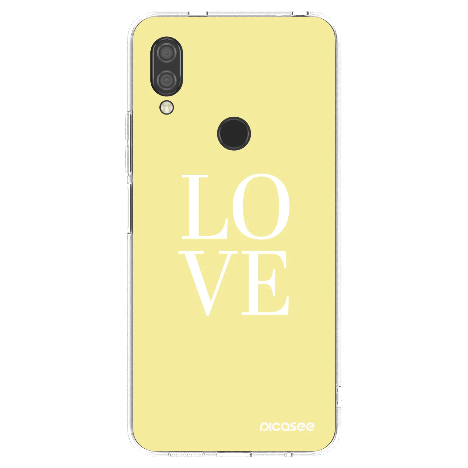 Silikónový prehľadný obal pre Xiaomi Redmi 7 - Love