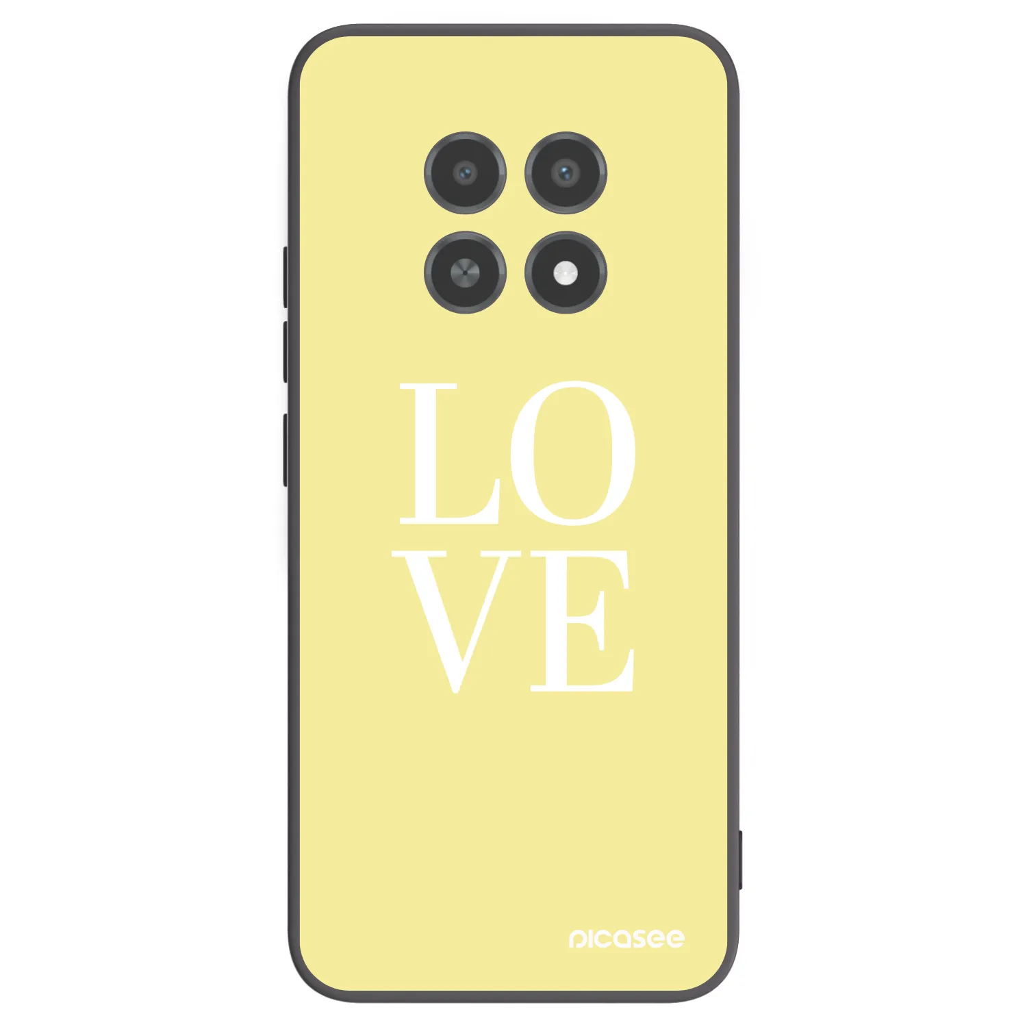 Picasee silikónový čierny obal pre Realme 12X - Love