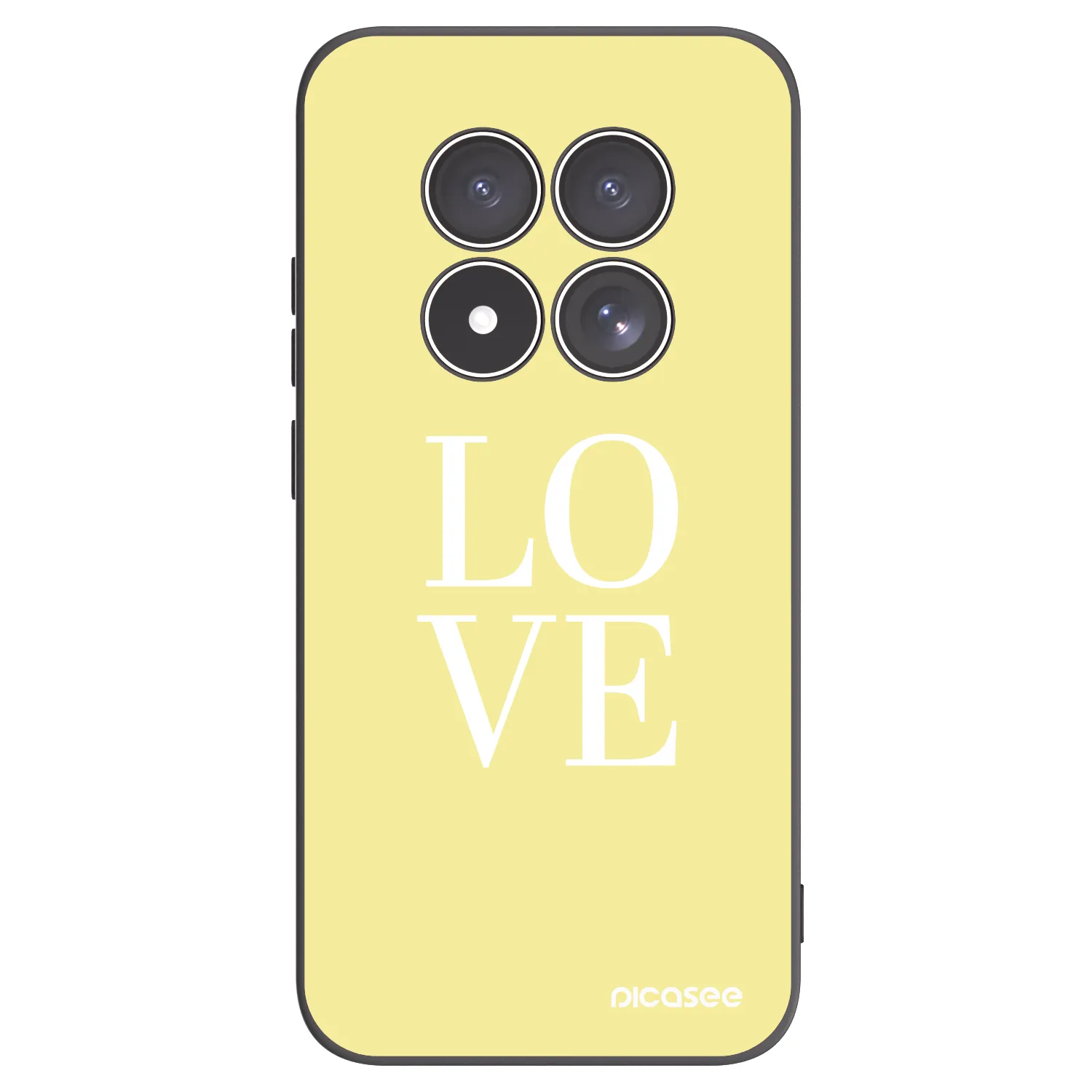 Picasee silikónový čierny obal pre Xiaomi Redmi Note 15 Pro 4G - Love
