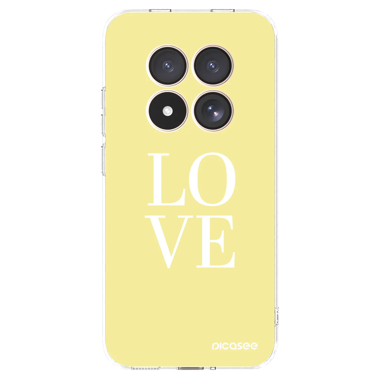 Picasee silikónový prehľadný obal pre Xiaomi Redmi Note 15 Pro 4G - Love