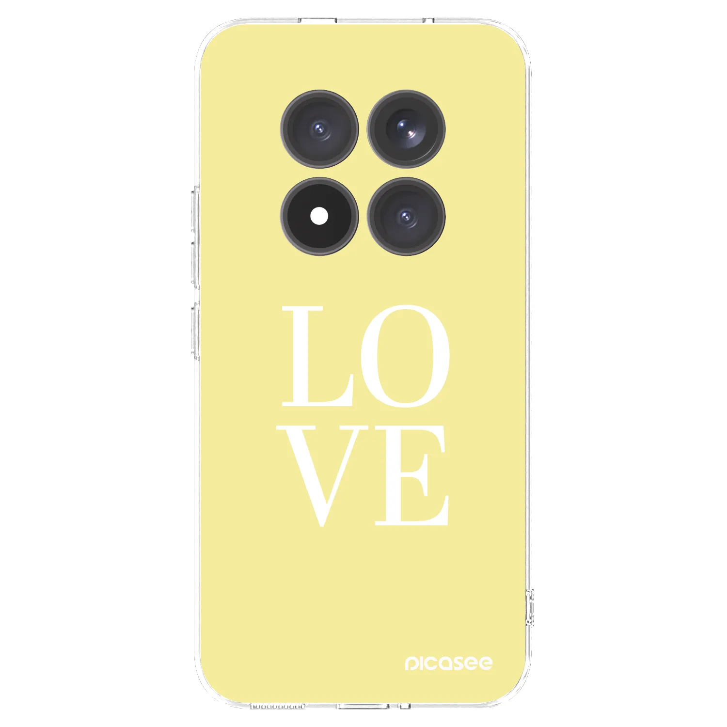 Silikónový prehľadný obal pre Xiaomi Redmi Note 15 Pro+ - Love
