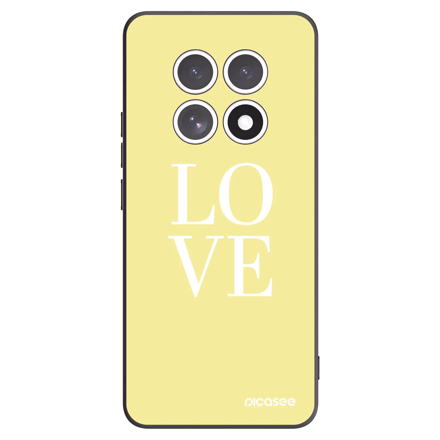 Silikónový čierny obal pre Xiaomi Redmi Note 15 - Love