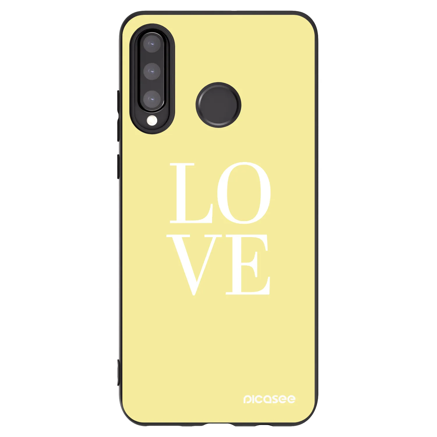 Picasee silikónový čierny obal pre Huawei P30 Lite - Love