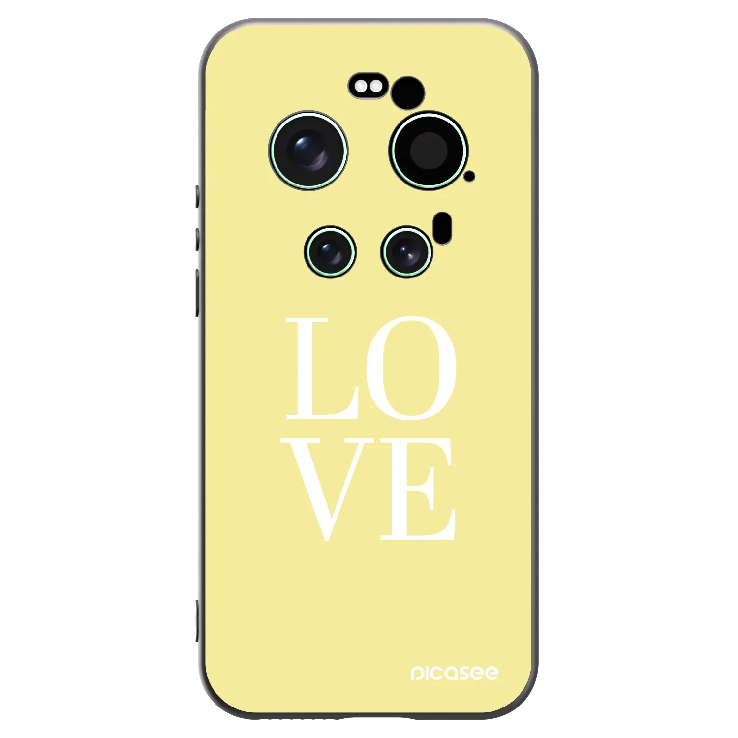Silikónový čierny obal pre Xiaomi 17 Ultra - Love