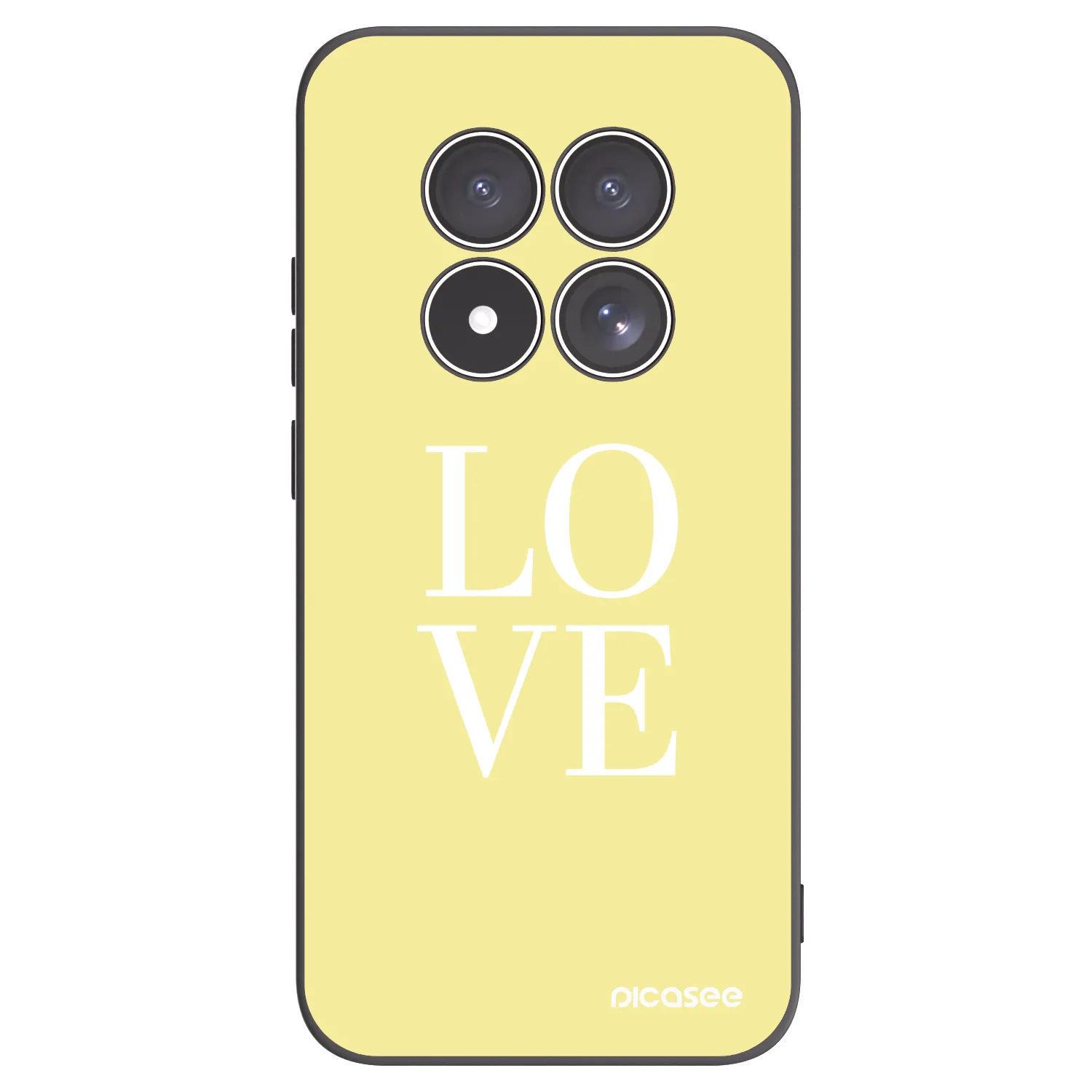 Silikónový čierny obal pre Xiaomi Redmi Note 15 Pro 5G - Love