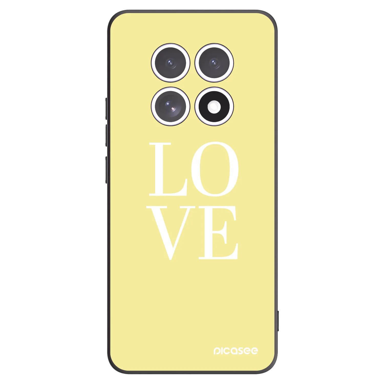 Picasee silikónový čierny obal pre Xiaomi Redmi Note 15 5G - Love