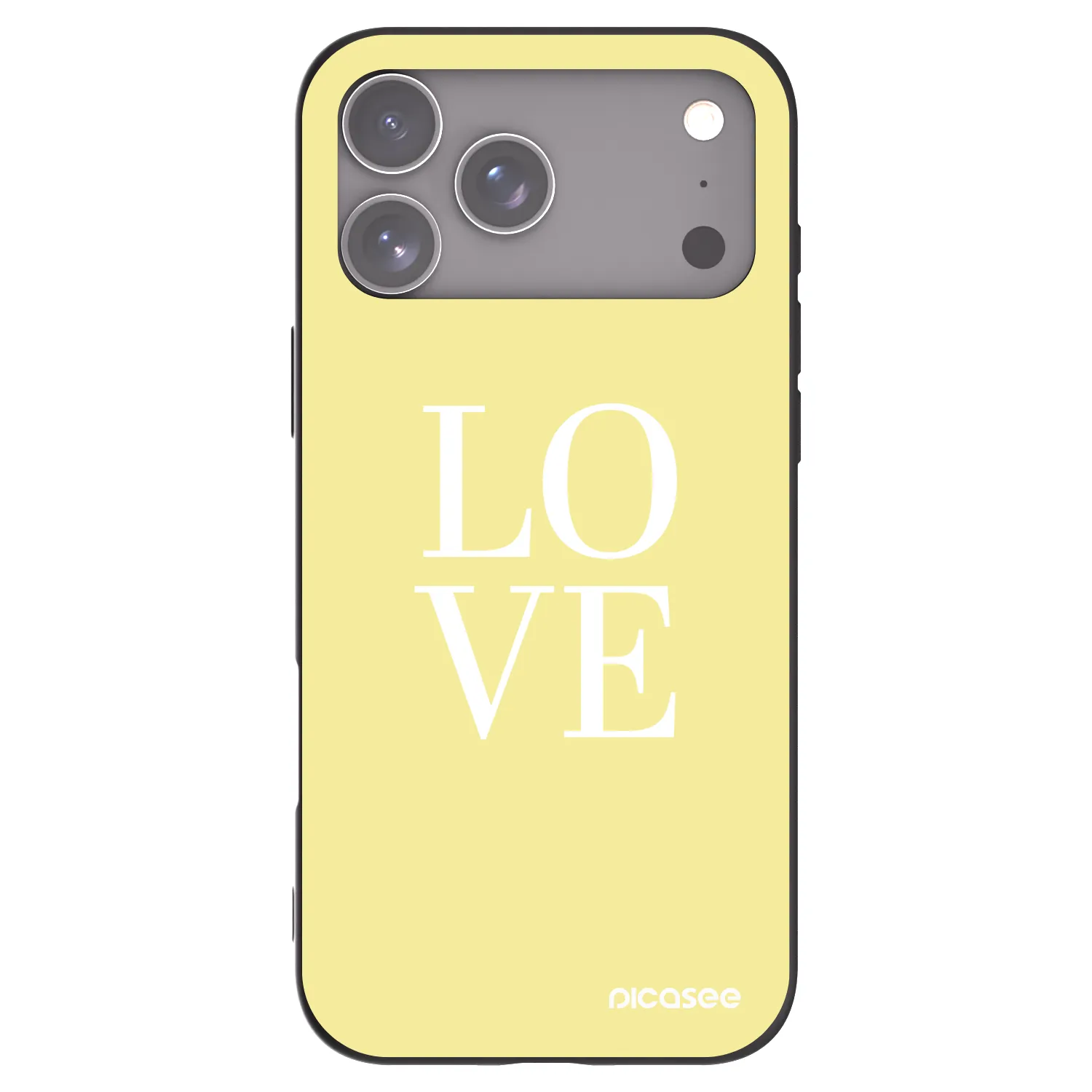Picasee silikónový čierny obal pre Apple iPhone 18 Pro Max - Love