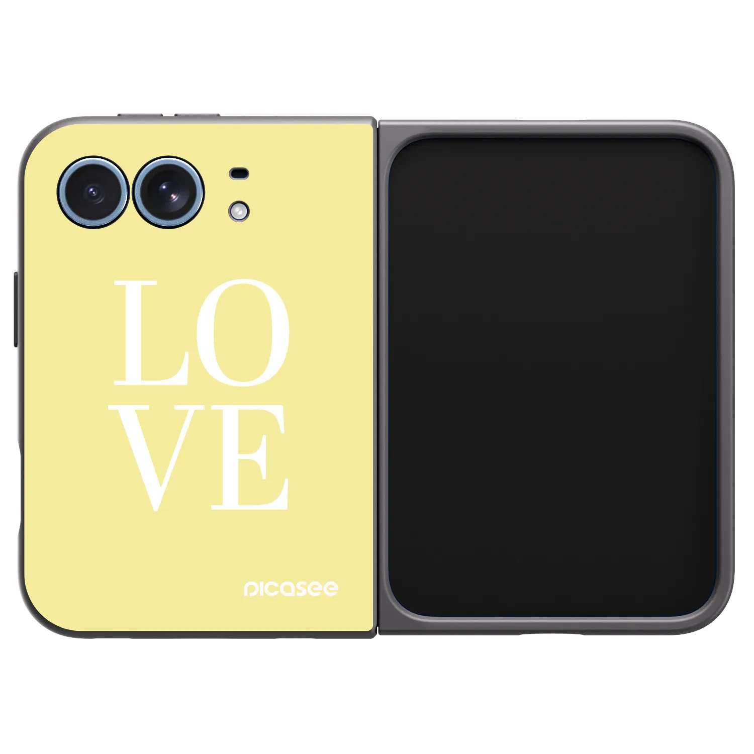 Picasee silikónový čierny obal pre Apple iPhone Ultra - Love