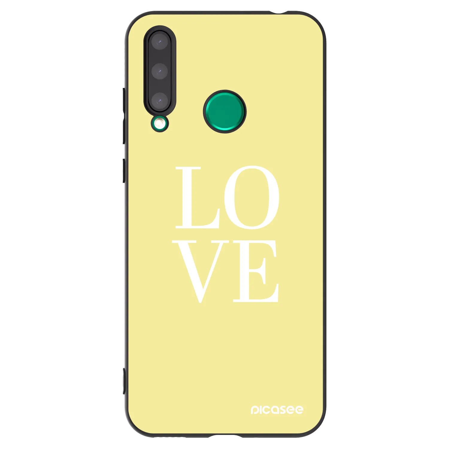 Picasee silikónový čierny obal pre Honor 20 Lite - Love