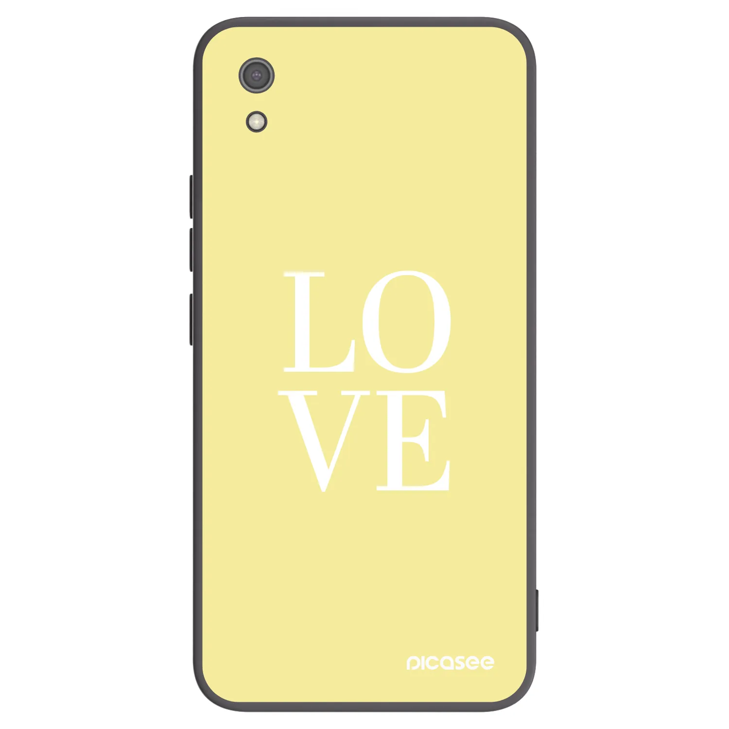 Picasee silikónový čierny obal pre Xiaomi Redmi 7A - Love
