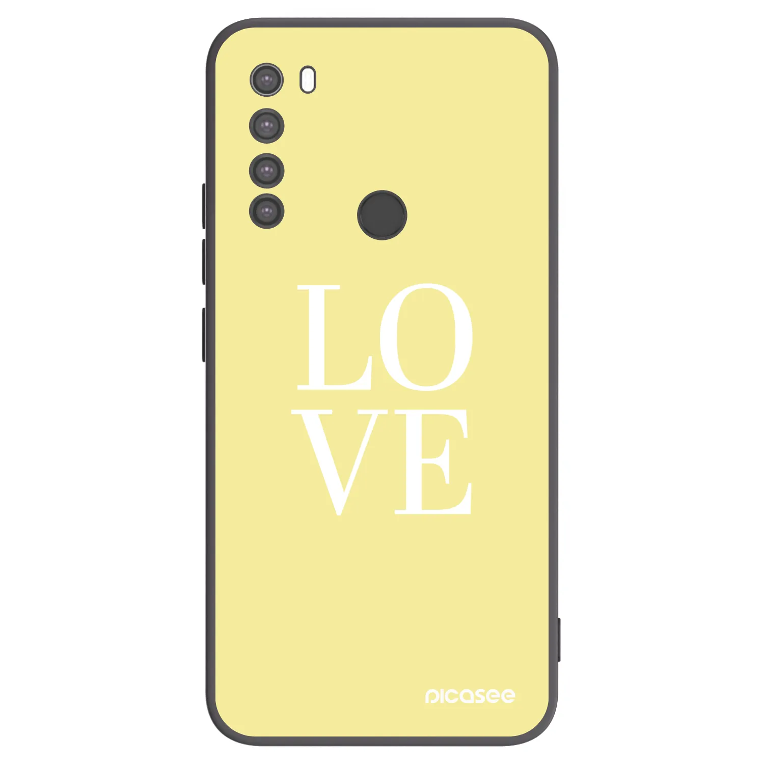 Picasee silikónový čierny obal pre Xiaomi Redmi Note 8 - Love