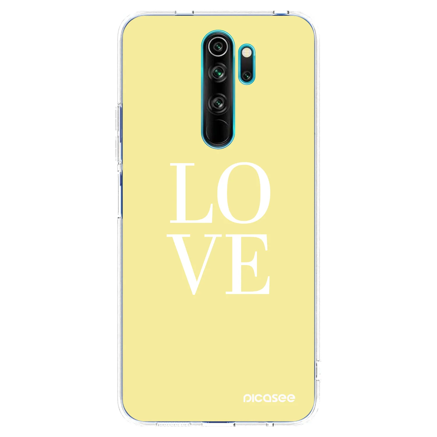Silikónový prehľadný obal pre Xiaomi Redmi Note 8 Pro - Love